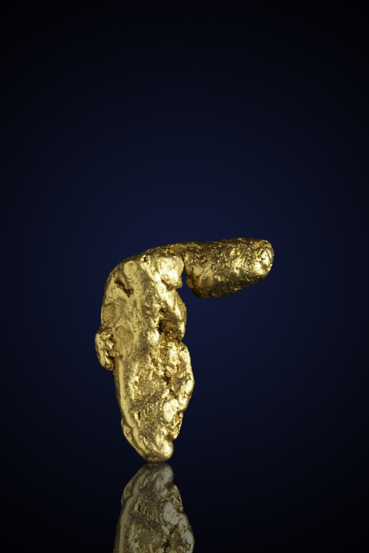 Brilliant, Unique Natural Gold Nugget - CA - 0.92 grams (image for) Brilliant, Unique Natural Gold Nugget - CA - 0.92 grams